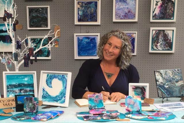 Power To Us is a dynamic, all-female exhibition at the Yellow Edge Gallery, Gosport, that showcases the works of 13 emerging artists. Pictured: Samantha Lee March