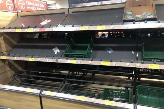 Aldi in West Street, Fareham, sold out of all tomatoes, peppers and cucumbers on Wednesday, February 22