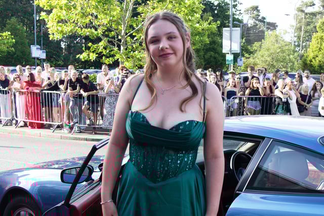 Pupils arriving at the Prom
