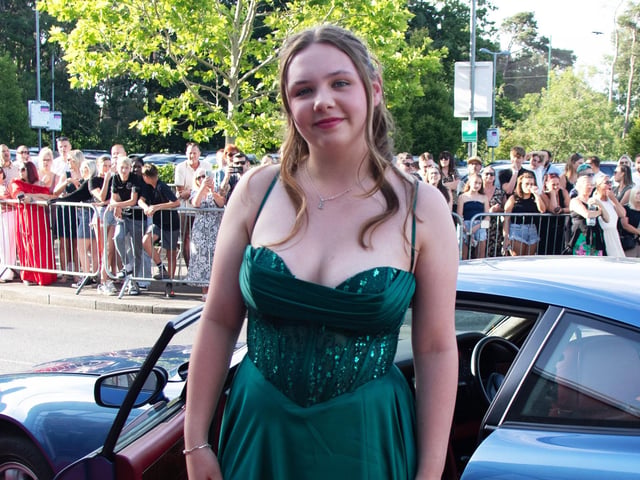 Pupils arriving at the Prom
