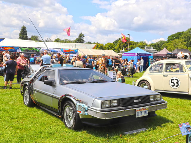 The DeLorean - Film & TV Display at the Custom and American Show