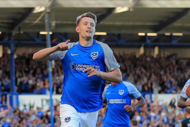 Joe Pigott is in contention for Pompey against Fleetwood after missing the trip to Ipswich.