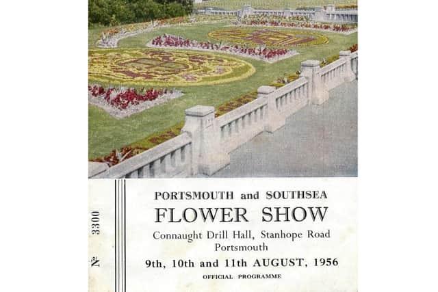 The marvellous flower display at The Dell, South Parade, Southsea, in the summer of 1956. Picture: John Chadwick, programme owner.