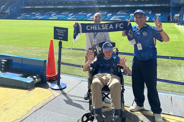 Chelsea fan Peter Swan visits Stamford Bridge after 60 years