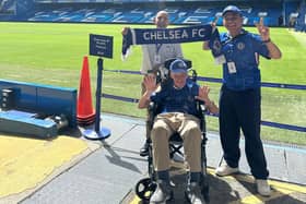 Chelsea fan Peter Swan visits Stamford Bridge after 60 years