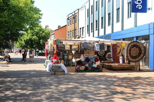 Gosport Market reopened in the High Street on Tuesday, June 2. Picture: Sarah Standing (020620-9447)