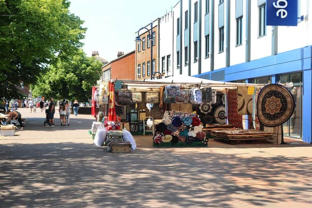 Gosport Market reopened in the High Street on Tuesday, June 2. Picture: Sarah Standing (020620-9447)