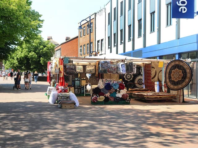 Gosport Market reopened in the High Street on Tuesday, June 2. Picture: Sarah Standing (020620-9447)