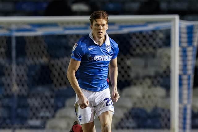 Sean Raggett has been in impressive form for Pompey, earning glowing praise from team-mate Tom Naylor. Picture: Jason Brown/ProSportsImages