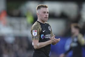 Joe Morrell is Pompey's notable absentee against Port Vale through international duty with Wales. Picture: Jason Brown/ProSportsImages