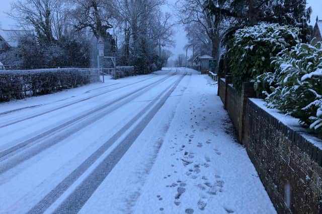 Snow in Swanmore. Picture: Tom Morton