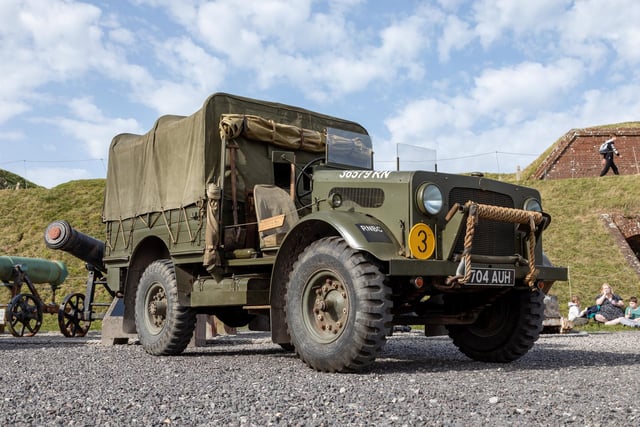 One of the many of vintage vehicles on display at Fort Nelson. Picture: Mike Cooter