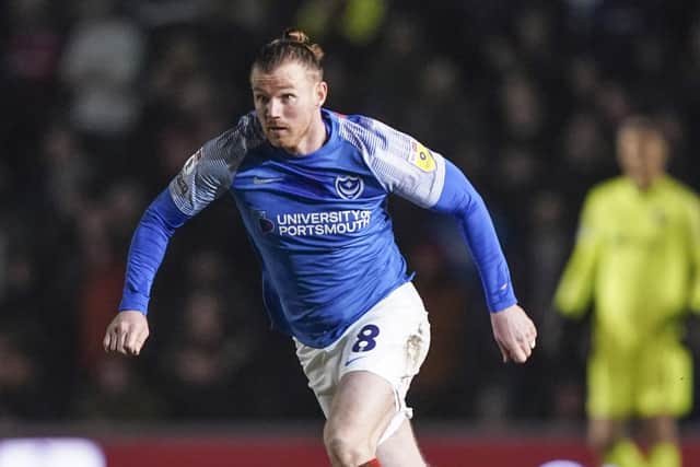 Ryan Tunnicliffe admits when younger he would have 'thrown in the towel' - now he's impressing in Pompey's midfield. Picture: Jason Brown/ProSportsImages