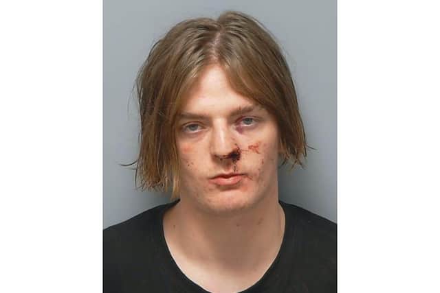 Charlie Ellins, 20, of Braintree Road, Wymering, has been sentenced to 10 years in prison after stabbing people at Tokyo Joe's nightclub in Portsmouth 
Picture: Hampshire police