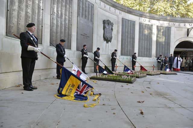 Armistice Day at the World War I Cenotaph in Guildhall Square, Portsmouth, on Friday, November 11.
Picture: Sarah Standing (111122-5906)
