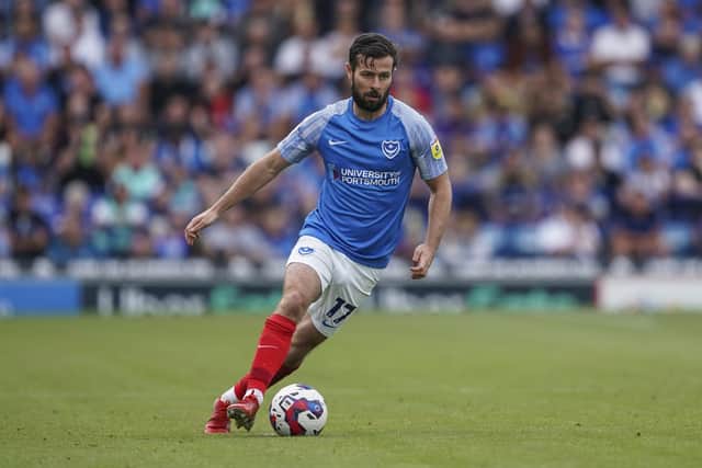 Pompey right-back Joe Rafferty misses tonight's trip to Burton through injury. Picture: Jason Brown/ProSportsImages