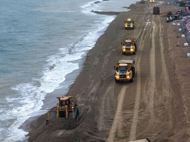Yellow trucks