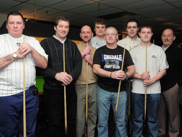 CO-OP 'B'. From left: Marc Ricketts, Tony Best, Tony Turvey, Dan Harrison, Geordie Bland, Joe Ash, Karl Ricketts and Ray Pratt.