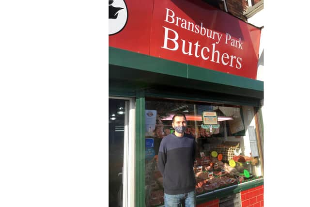 Residents react to plans for a new swimming pool and sports facility at Bransbury Park.

Pictured: Ash Dean, 28, who works at Bransbury Park Butchers