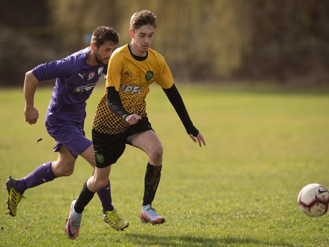 Action from AFC Tamworth's 7-2 victory over Gosham Rangers in Division Two of the City of Portsmouth Sunday League. Picture: Keith Woodland (120321-650)