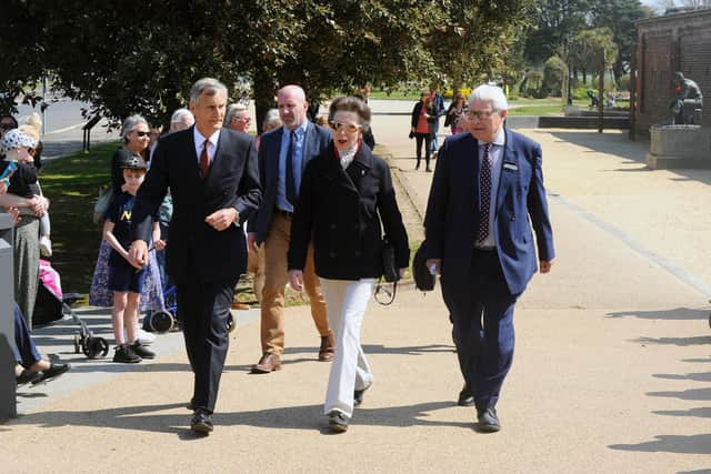 Her Royal Highness The Princess Royal visited the unique D-Day survivor LCT 7074 at the D-Day Story in Southsea, on Thursday, April 21.

Picture: Sarah Standing (210422-4820)