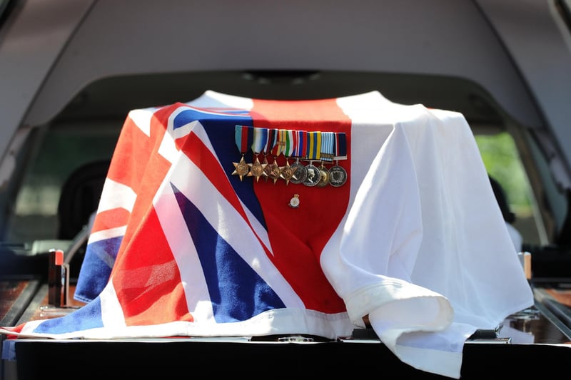 The funeral of veteran Reginald Plowman took place at The Salvation Army Church in The Crossways, Gosport, on Thursday, May 9, 2024.

Picture: Sarah Standing (090524-1993)