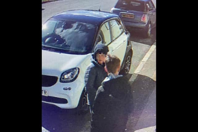 CCTV from The Delme Arms pub in Fareham appears to show two boys break a padlock in order to make off with the two bikes.