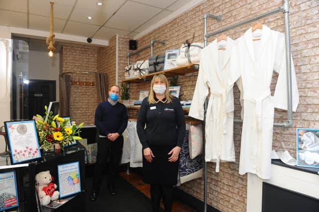 James Glue, operations and marketing manager and Julia Willkins, owner.

Picture: Sarah Standing (080221-2447)