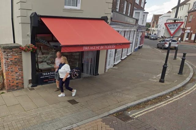 Treagust Butchers, Emsworth, has a Google rating of 4.8 and one review said: "Awesome pork & apple sausage rolls......to die for."