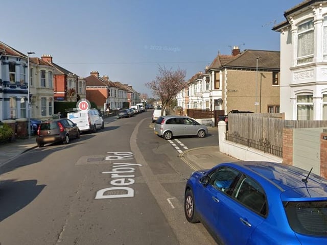 In North End West and Whale Island the average house price was £222, 500. Pic Derby Road, Google.