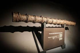 The gun that found the Mary Rose as it appears in the Mary Rose Museum (Mary Rose Trust).