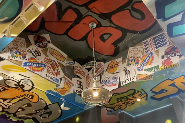 Interior at Burgers 'n' Bangerz. 