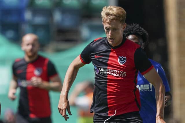 On-loan Pompey striker Joe Pigott Picture: Jason Brown