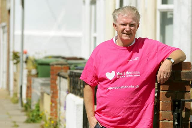 Andrew Prismall (53) from Southsea, had a liver transplant in 2014 and is happy that finally the law is changing to opt out.
Picture: Sarah Standing (190520-2280)