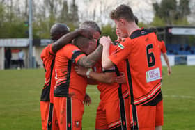 Blakley Fairweather was overcome with emotion after scoring his goal.


Picture: Keith Woodland