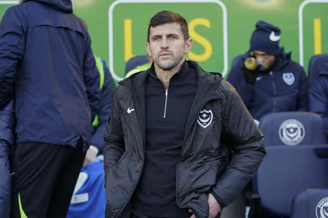 John Mousinho toasted a winning start to life as Pompey head coach following a 2-0 win over Exeter. Picture: Jason Brown/ProSportsImages