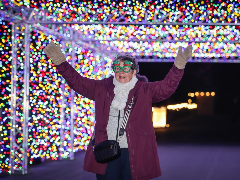 A light tunnel at Glow Marwell