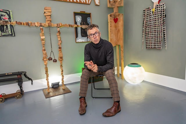 Ian Parmiter said he plans to host more art exhibitions in the future. Picture: Mike Cooter (081022)