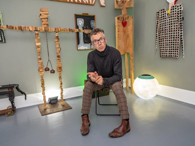 Ian Parmiter said he plans to host more art exhibitions in the future. Picture: Mike Cooter (081022)