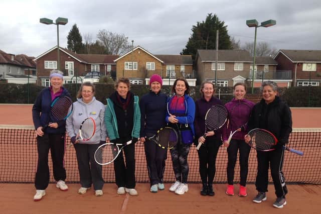 Avenue 2nds v Lee 2nds (from left): Heather Halliday, Sian Prior, Debbie Berry, Helen Weekes, Donna Davy, Patsy Scarborough, Saskia Benzing, Barbara Parodi