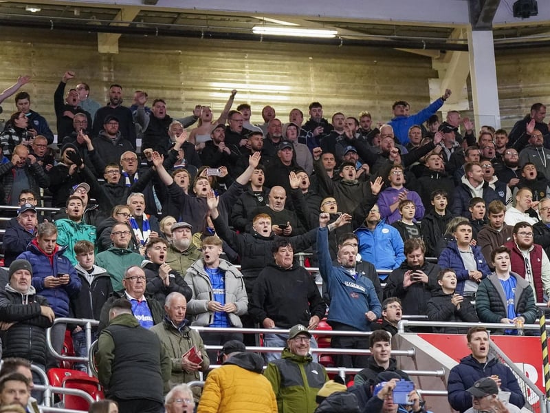 2/2  Best fans ive seen down stoke for years. Safe journey home @Hayleyscfc1991  Can I just say, what a fanbase these are. Travelling that distance mid week in good numbers, getting beat 6-1 but staying until the end singing their hearts out. Fair play @stokie_stace