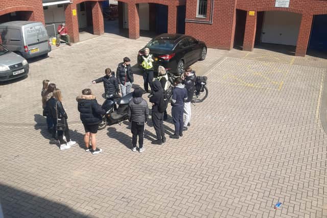 Youths gathering in Nessus Street, Buckland