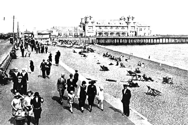 Roll on summer... as we remember it. South Parade Pier in the 1930s. Let's hope we can return to promenade-walking as it was meant to be, soon.
