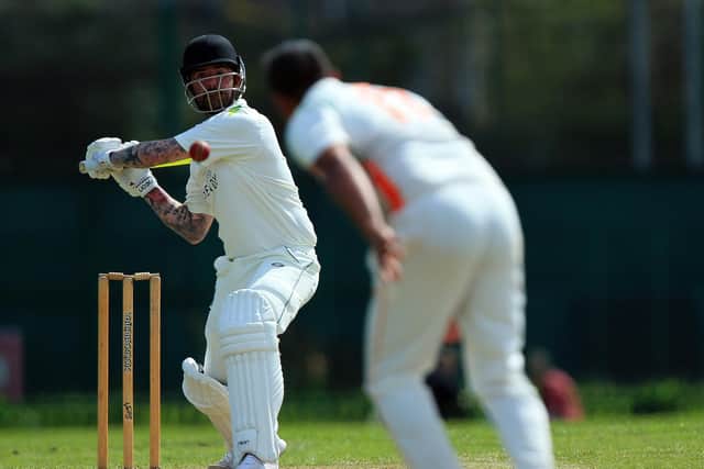 Sarisbury 2nds' Simon Orr batting against Kerala.
Picture: Chris Moorhouse