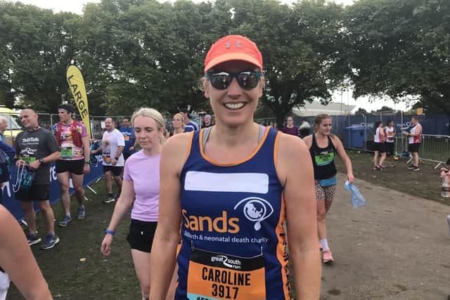 Caroline Jordan has taken part in the Great South Run in memory of her daughter who died in 2014.