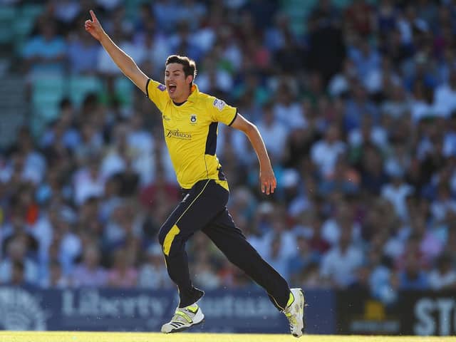Chris Wood took two wickets for Hampshire in their T20 win over Gloucestershire. Picture: Clive Mason/Getty Images