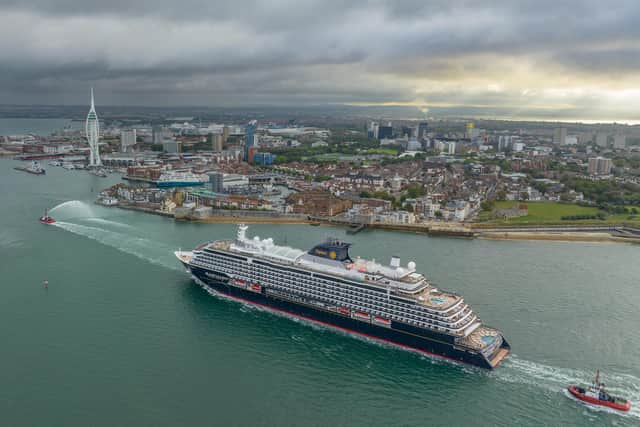 Explora I arriving in Portsmouth this morning (July 29). Picture: Compass Photography Services/Portsmouth International Port.