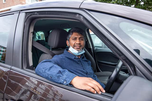 Mahbub Chowdhury with his taxi in Somers Town

Picture: Habibur Rahman