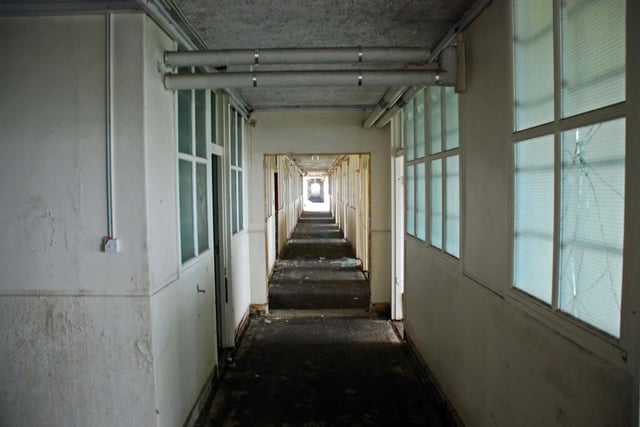 One of many corridors of the Portsdown Main building