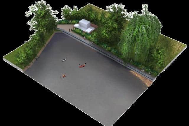 How the sea defences at Stoke Lake in Gosport could look